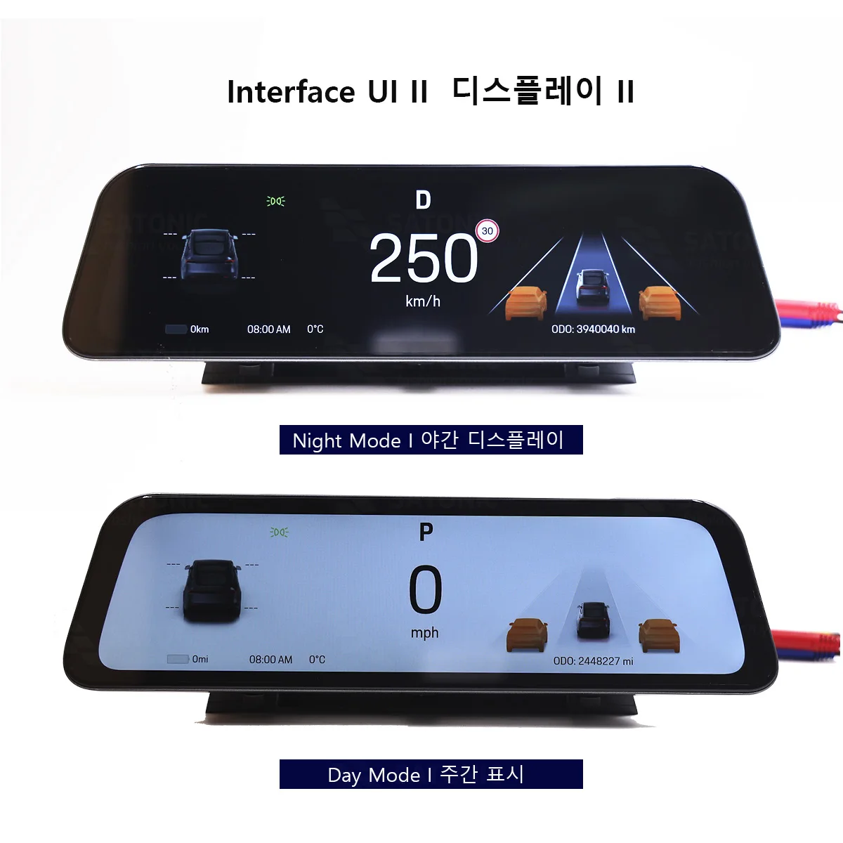 شاشة ساتونيك 9.66 بوصة موديل 3 Carplay Dasbhoard لـ Tesla 2026 موديل Y Juniper تدعم Carplay اللاسلكي وAndroid Auto GearShift #3