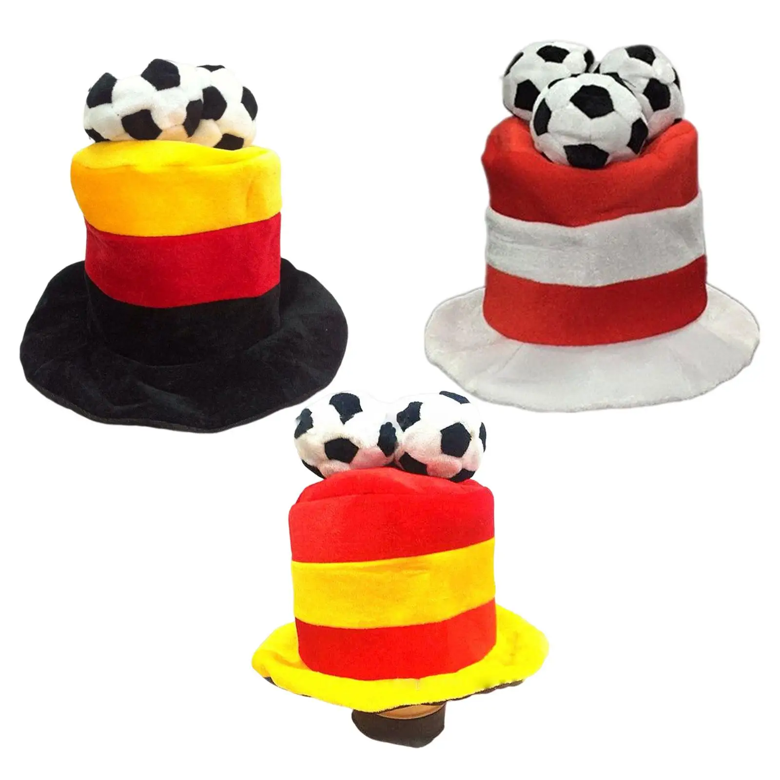 Football Match Hat Plush Headwear Funny for Game Halloween Decorations