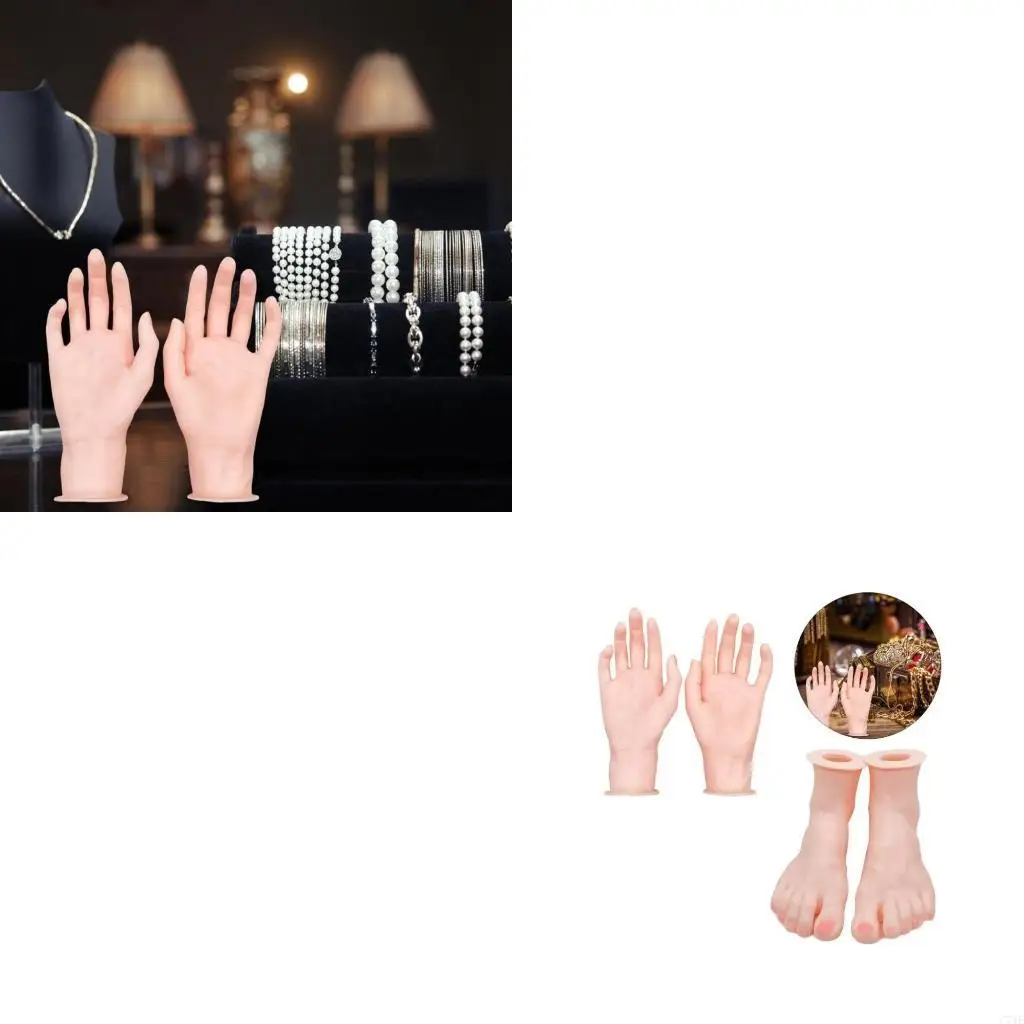 

Realistic Silicone Hand and Foot Mannequin for Accessory and Art Showcase