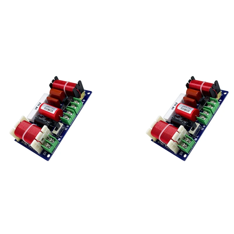 

2X 2 Way Audio Crossover Divider 250W 2500Hz-3000Hz Frequency DIY Speaker Filter Home Theater Hifi