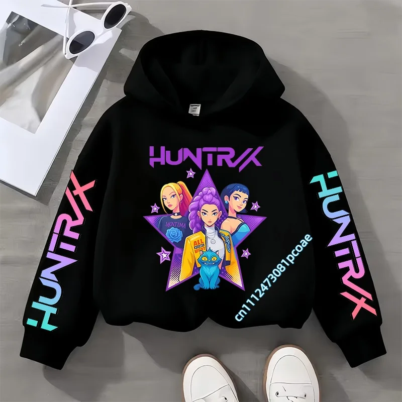 2026 New Children's Hooded Sweatshirt for Boys, Girls' Casual Shirt with Cartoon Print, Long Sleeve