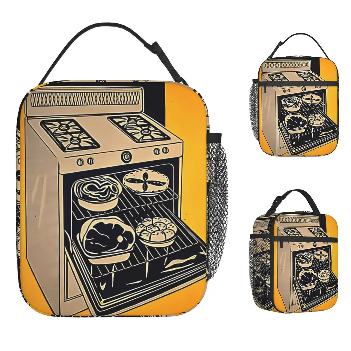 

Pop Art Paintings Lunch Bag Convenient Lunch Box Men Picnic Designer Cooler Bag Fun Waterproof Thermal Tote Handbags