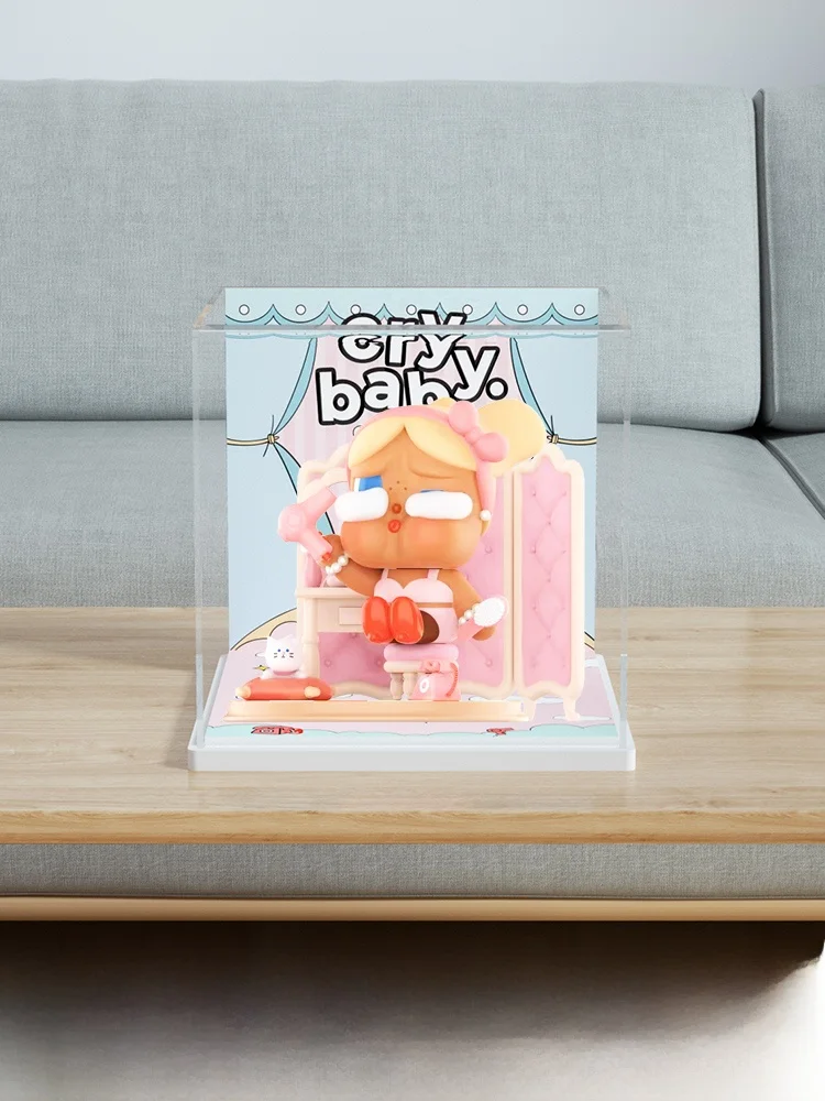 

MART Crybaby Large Size Dustproof Acrylic Display Box F423 Bubble Baby eup Desk Figure Storage Organizer