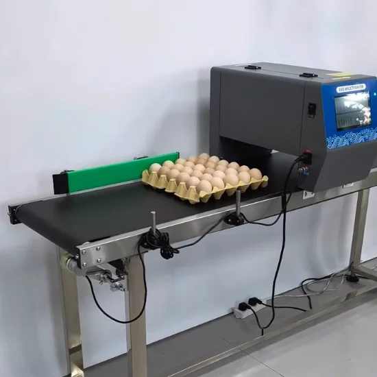 Poultry Egg Inkjet Printer Marker Clear Printing Date Code Chicken Eggs Stable Egg Coding Equipment for Egg Production Line