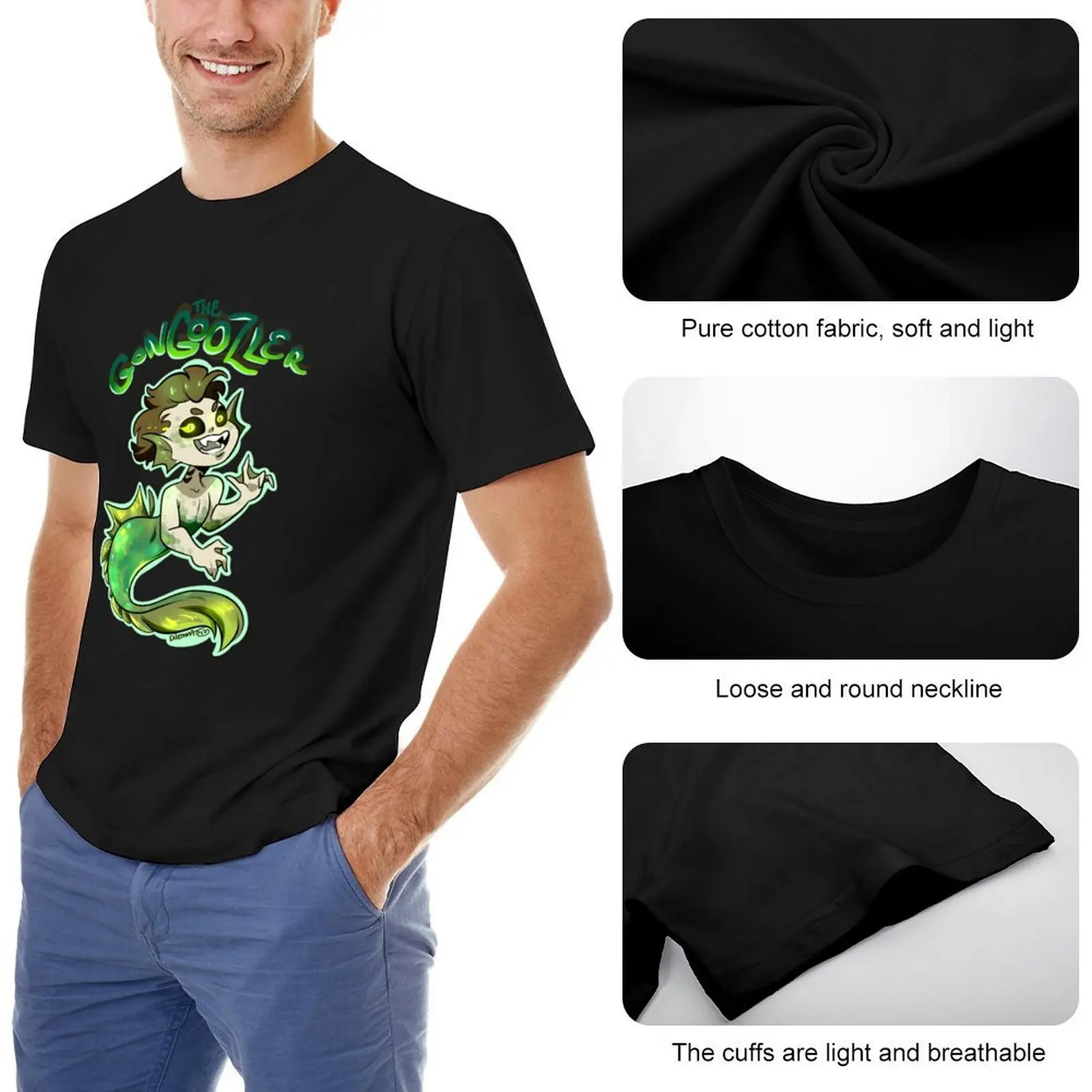Unus Annus Cryptids - The GonGoozler \t T-Shirt oversized graphic tee street wear oversized mens vintage t shirts image 5