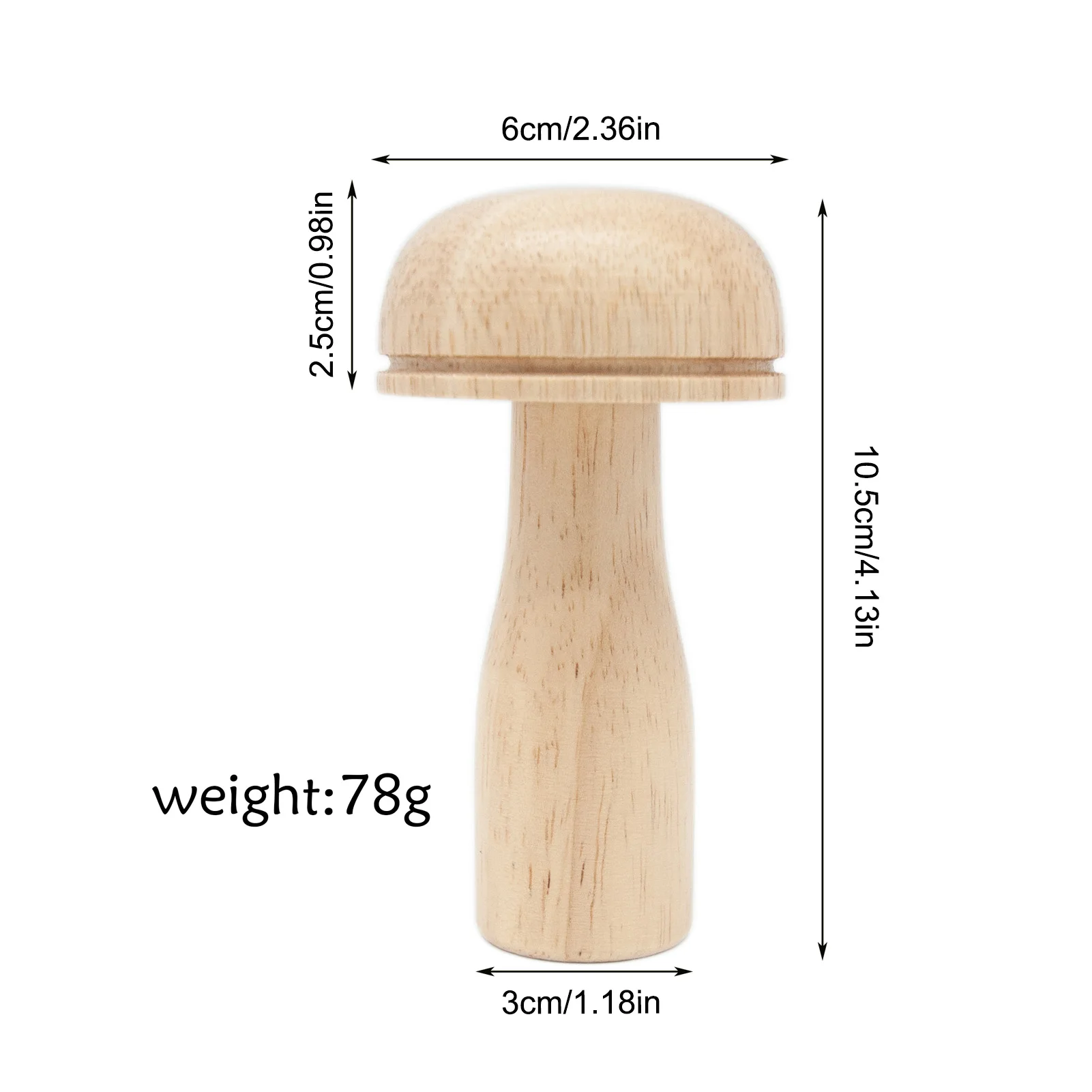1PC DIY Wooden Darning Mushroom Patchwork Tool Mending Pants Clothes Socks Weaving Crafts Needle Holder Sewing Accessories