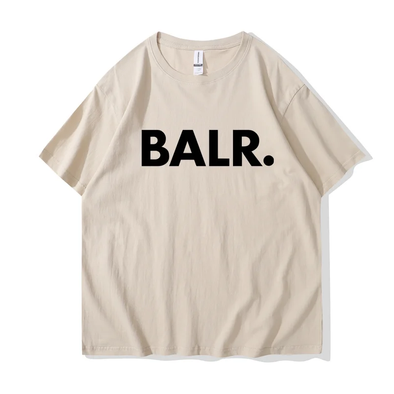 T shirt Men Hip Hop Balr Print Cotton T Shirt Streetwear Harajuku Summer Short Sleeve T-Shirt Women Tops Tees Fashion ClothingRa