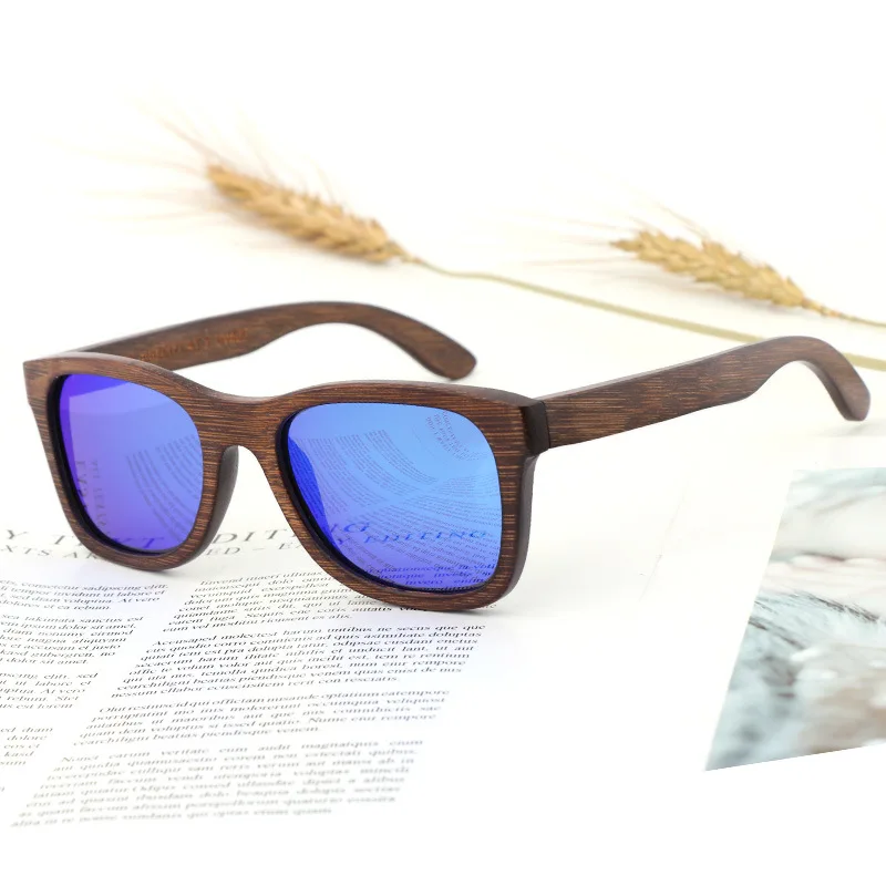 Men's Sunglasses Cross-Border Fashion Bamboo Wood Glasses Men's and Women's Sunglasses Outdoor Cycling Polarized Bamboo Sunglass