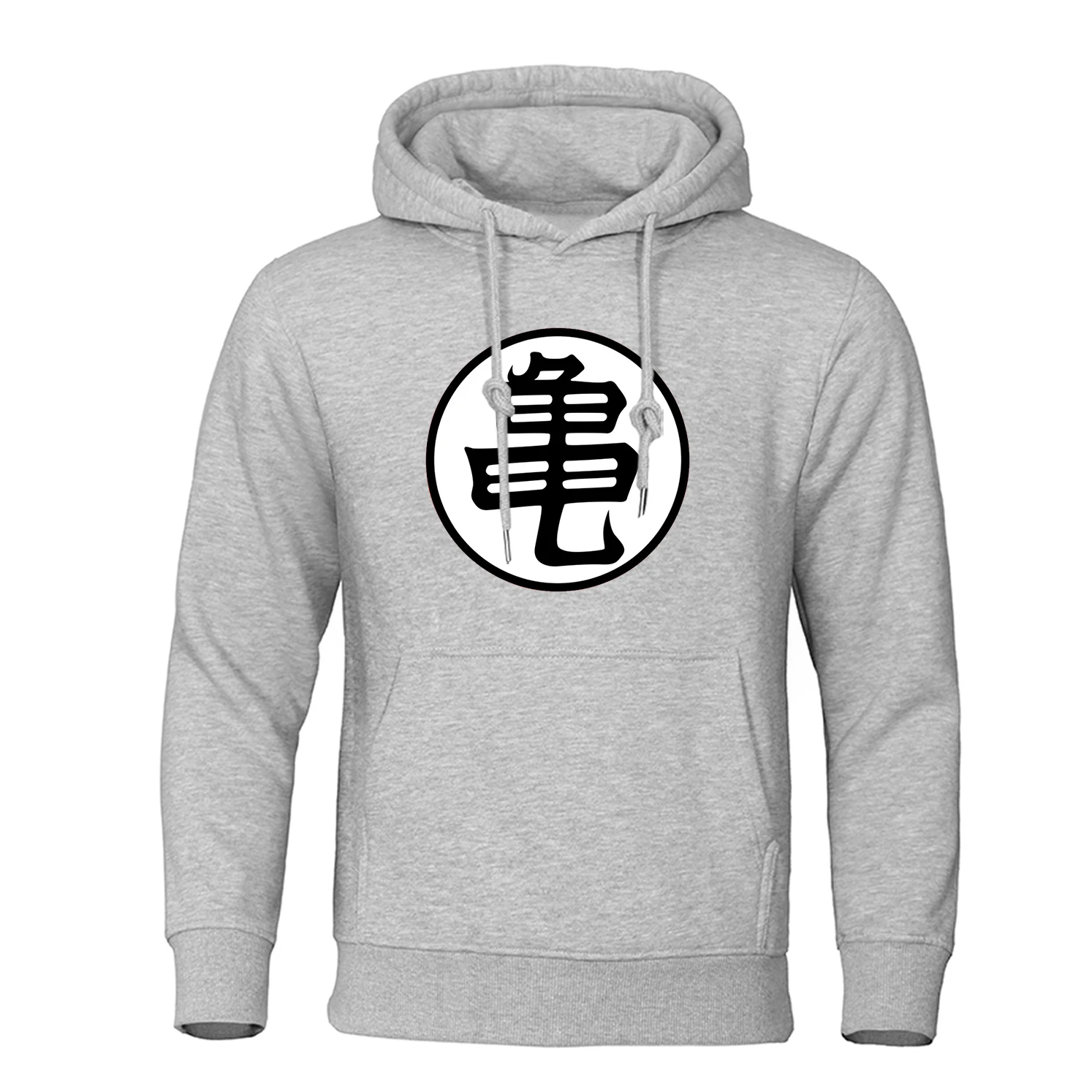 Japanese Anime Turtle Script Printed Hoodies Mens Hip Hop Loose Sweatshirt Comfortable Fashion Clothes Casual Pullover Hoodies