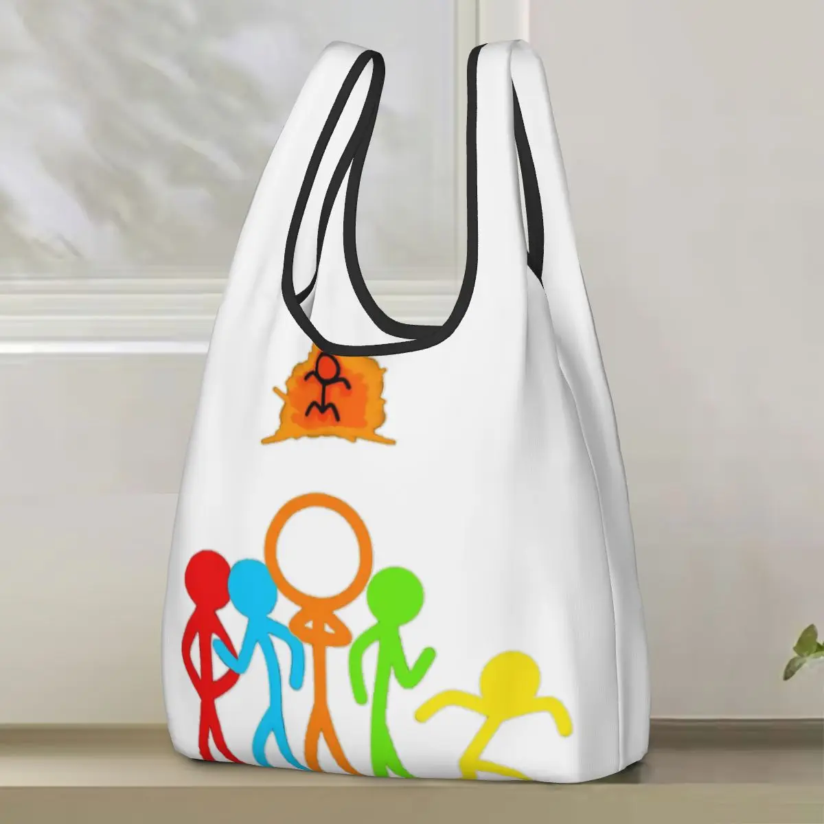 

Alan Animation Becker Сумка для покупок Портативные сумки-тоут Складная сумка-шоппер на плечо Продуктовая сумка