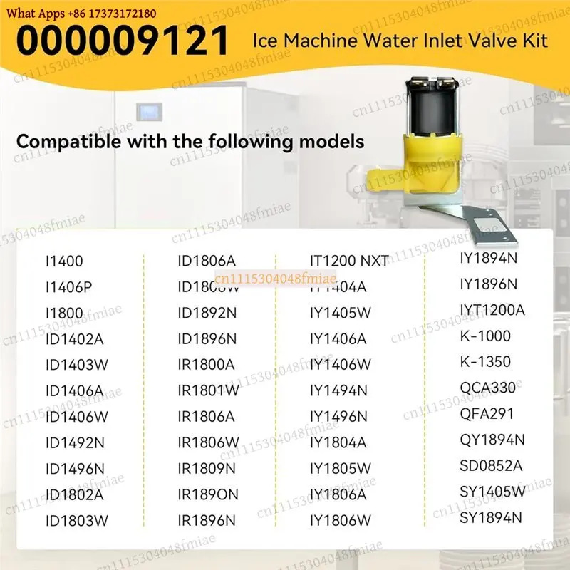 Water Inlet Valve Kit For Ice Maker Machine Replacement Part AB46-000009121 Compatible With Manitowoc