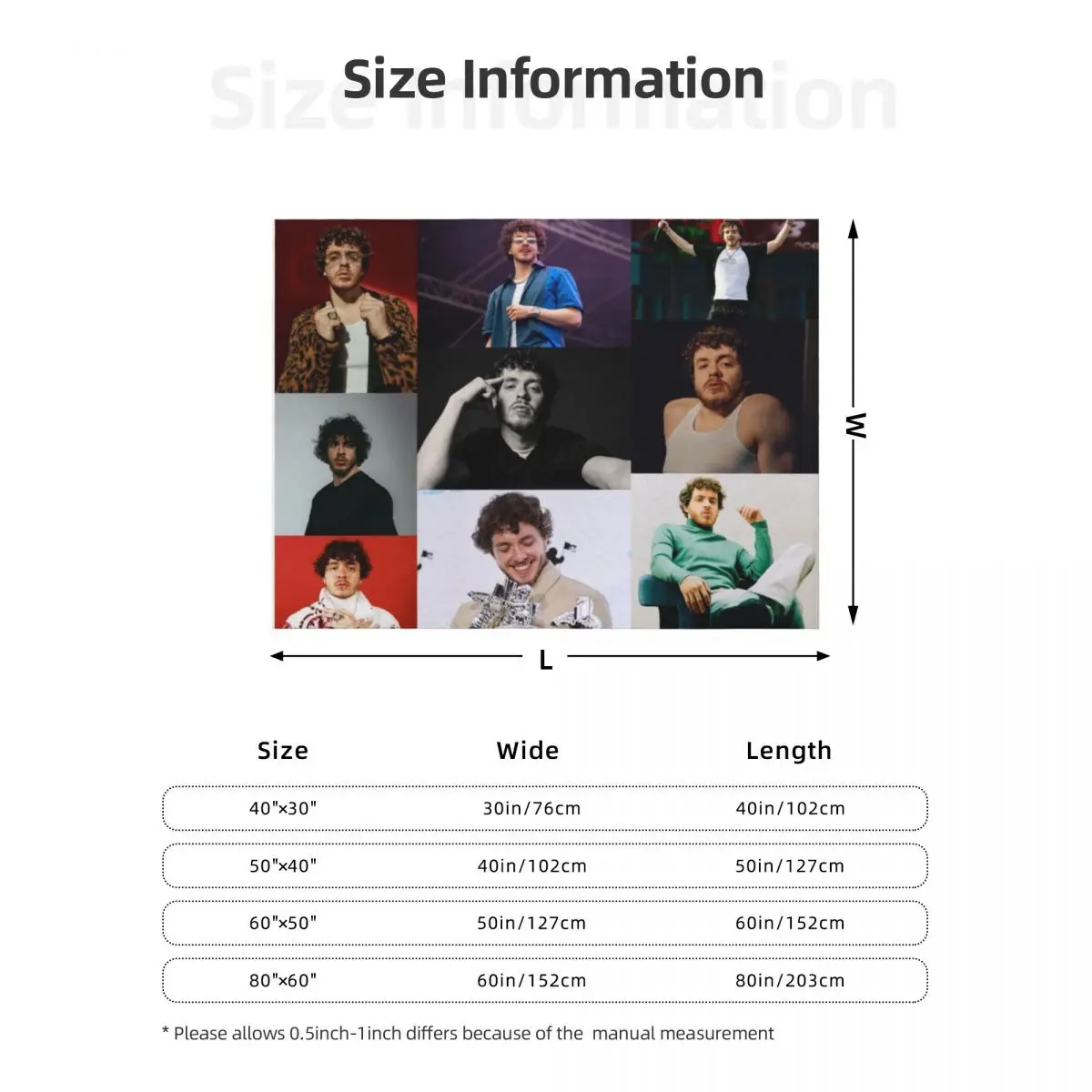 jack harlow Throw Blanket Blankets For Sofas Decoratives Kid'S Multi-Purpose Blankets