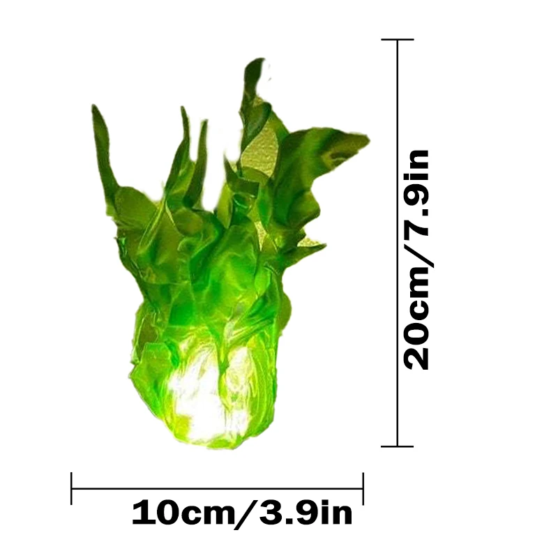 محاكاة مصباح الموقد العائمة ، ديكور هالوين ، لهب النار الاصطناعية ، ضوء الجو ، تأثيري ، لعب الأدوار ، الدعائم الطرف