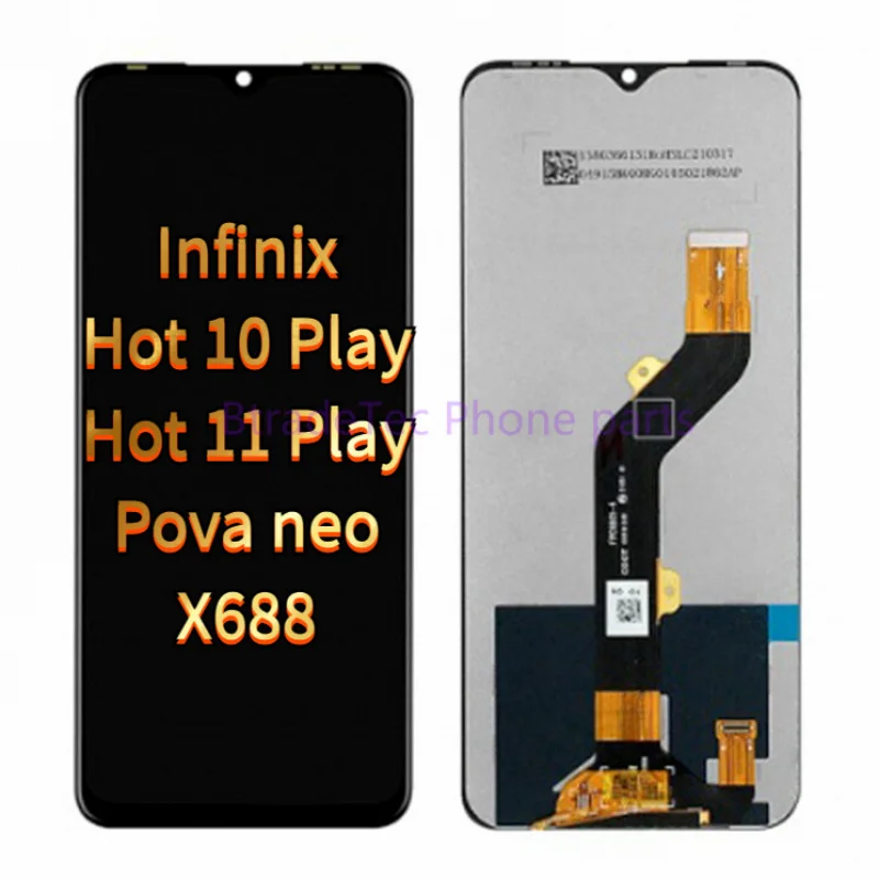

For Infinix Hot 10 Play X688 Touch Screen Digitizer Glass LCD Display Assembly