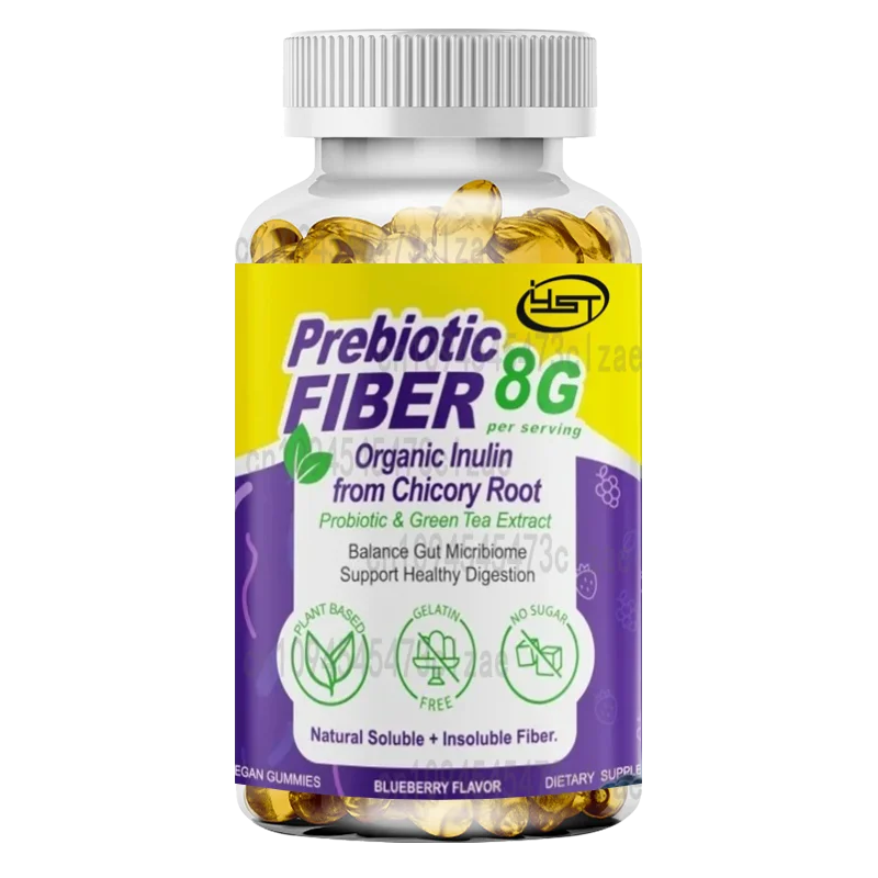 

Adult Fiber Gummies 8g (inulin, Plantain, FOS, Etc.) Containing Probiotics and Green Tea Extract - Promote Digestive Health