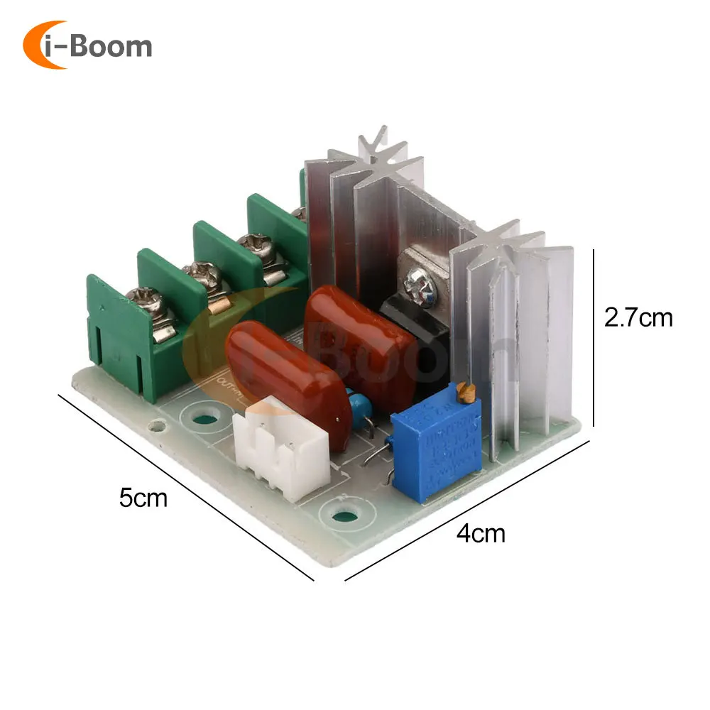 Regulator napięcia AC 50-220V 2000W SCR elektryczny Regulator prędkości silnika Regulator temperatury światła ściemniacz napięcia