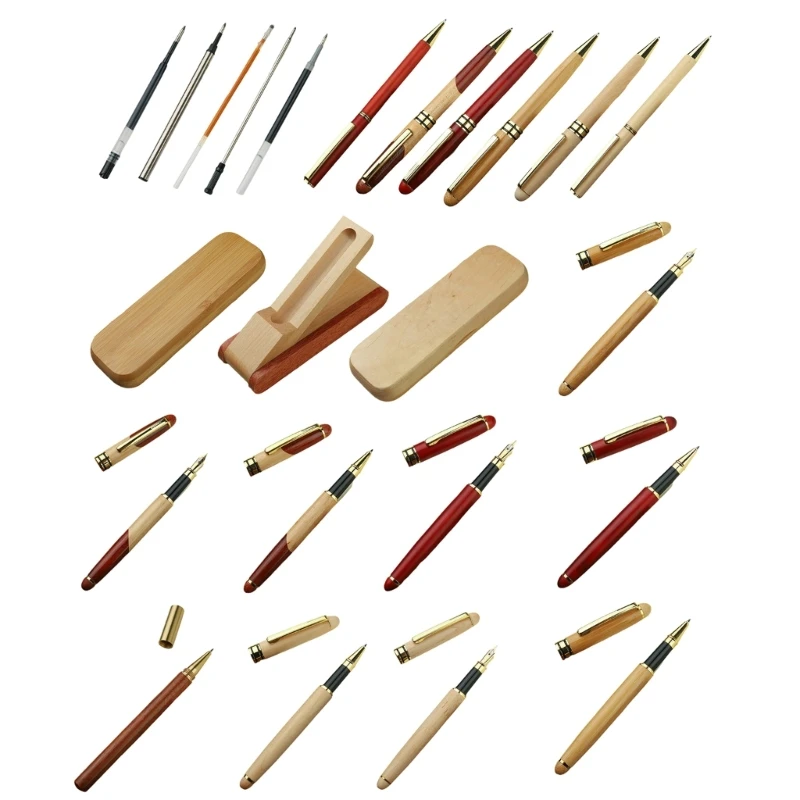 Glatter Schreibstift, Füllfederhalter, Bambusstift, Business-Stift, Büro, Schulbedarf