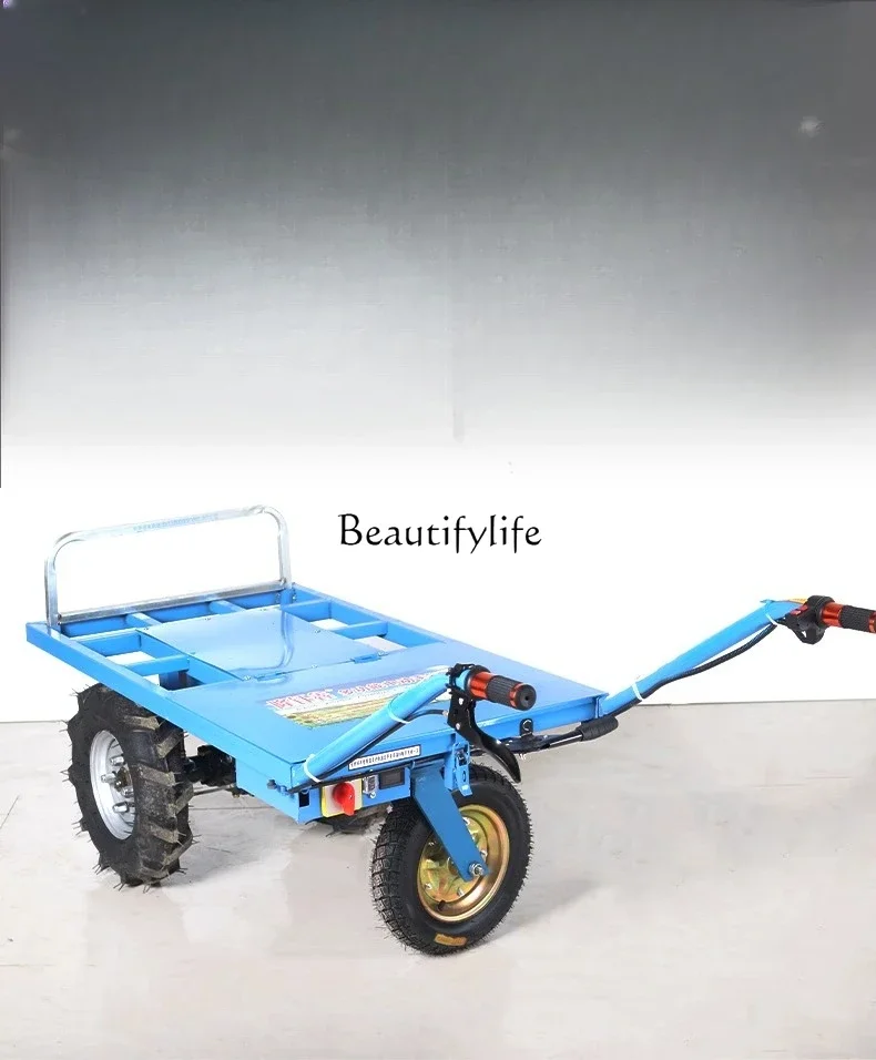 

1Agricultural climbing hand push mountain climbing orchard push manure oil transport trolley