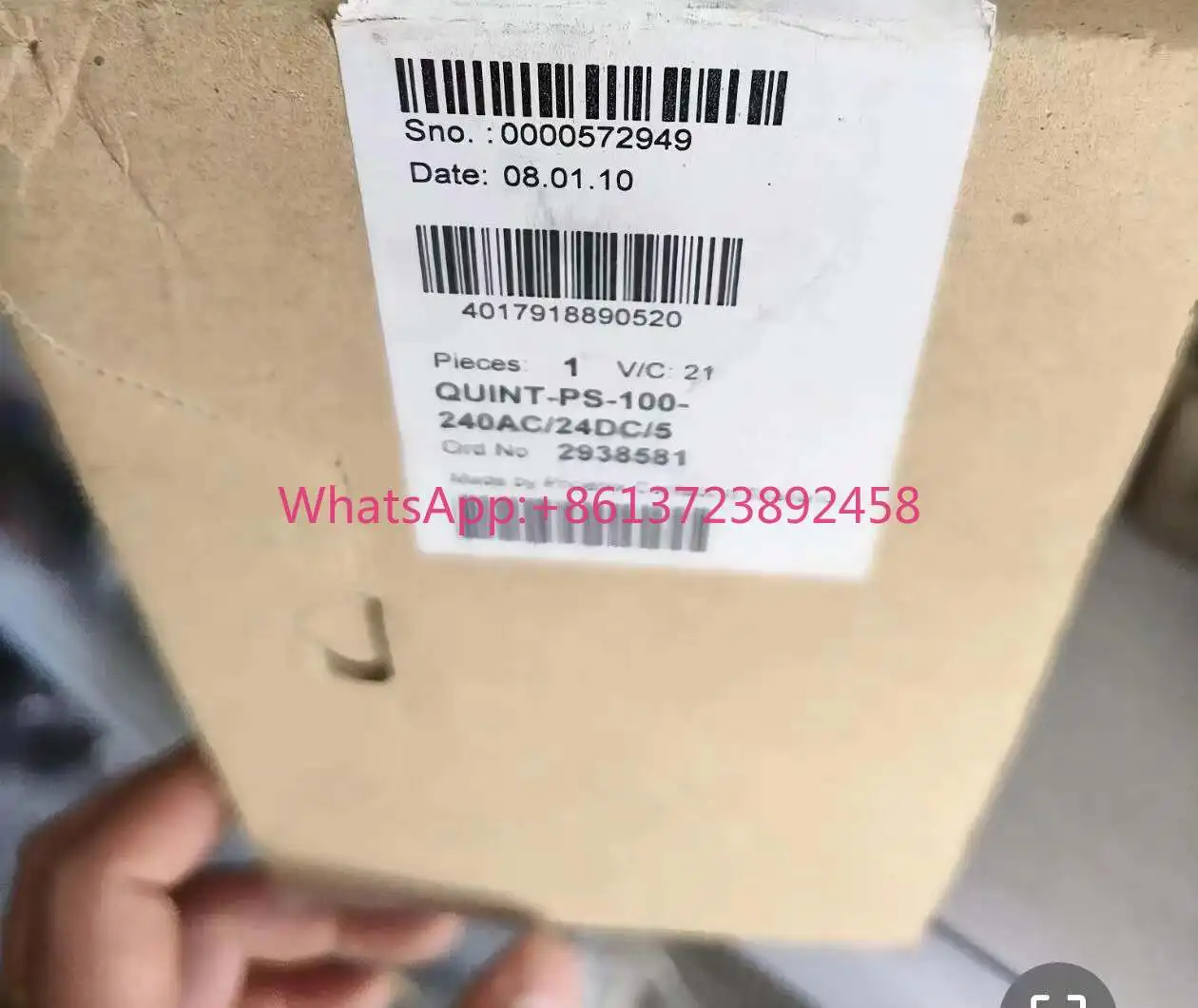 Phoenix power supply 2938581 genuine new QUINT-PS-100-240AC/24DC/5 high quality
