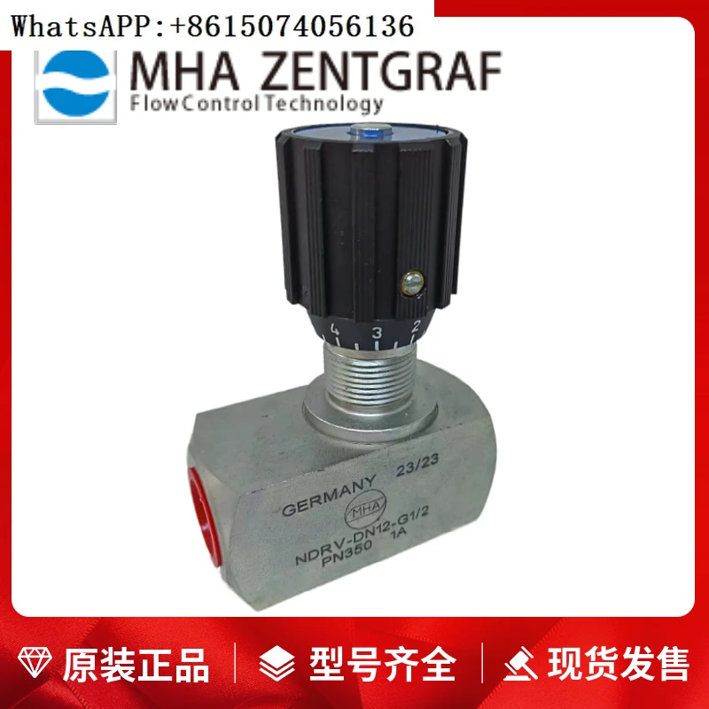 Germany M-HA one-way throttle valve NDRV-DN12-G1/2-PN350-1A 18 flow control regulation.