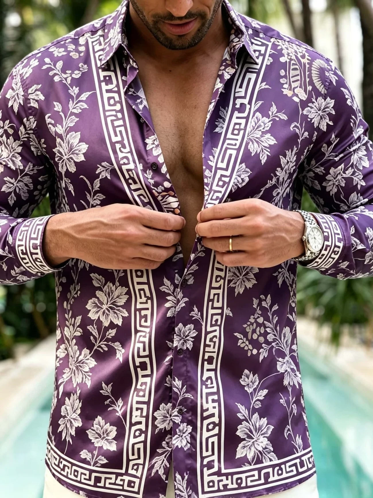 Men Long‑Sleeve Button‑Down Shirt Dark Fantasy Octopus Tentacle Monster Full Print Polyester Lapel Collar Gothic Top
