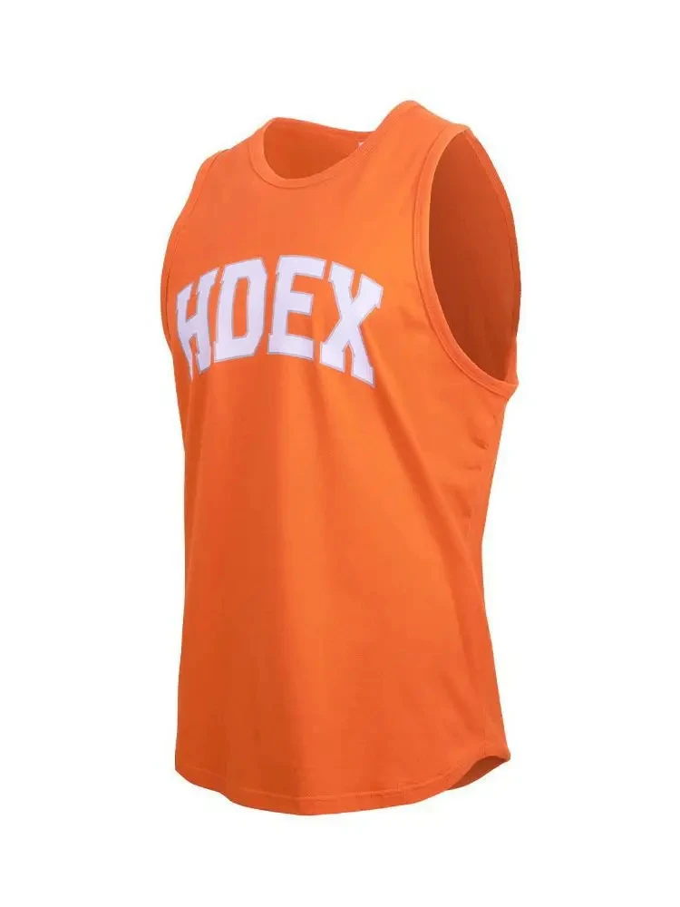 Summer Sports Trend Loose Sleeveless T-shirt Men\'s Breathable Solid Color Fitness Vest Running Basketball Training Clothes