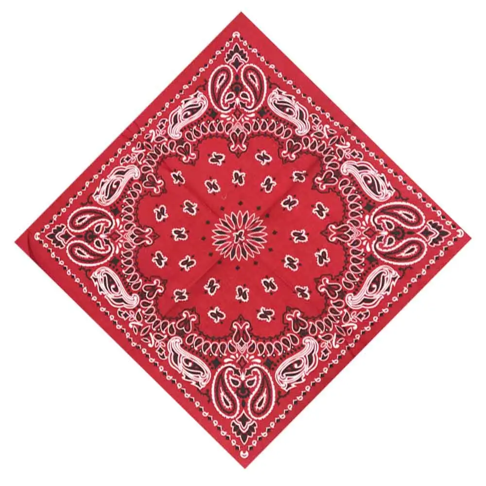 Frauen Baumwolle Paisley Hals Armband Hip Hop Kopf Wickel Schals Bandana Taschentuch quadratischen Schal