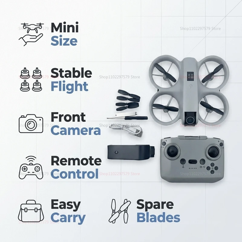 Mini Drone with 8K HD Camera FPV Foldable Quadcopter Brushless Motor Obstacle Avoidance RC Airplane for Beginner Adults Kids Toy view 2