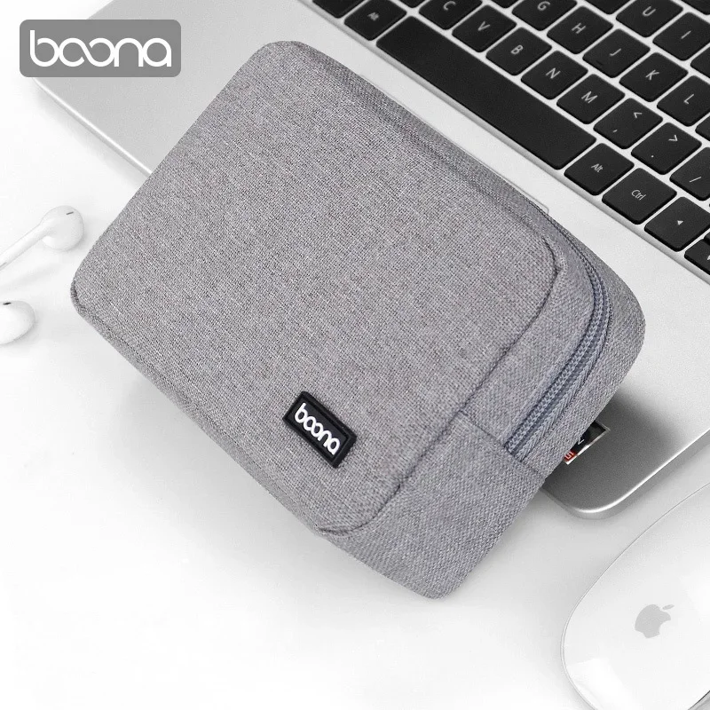 Travel Closet Organizer Case for Headphones Storage Bags Digital Portable Zipper Accessories Charger Data Cable USB Pouch