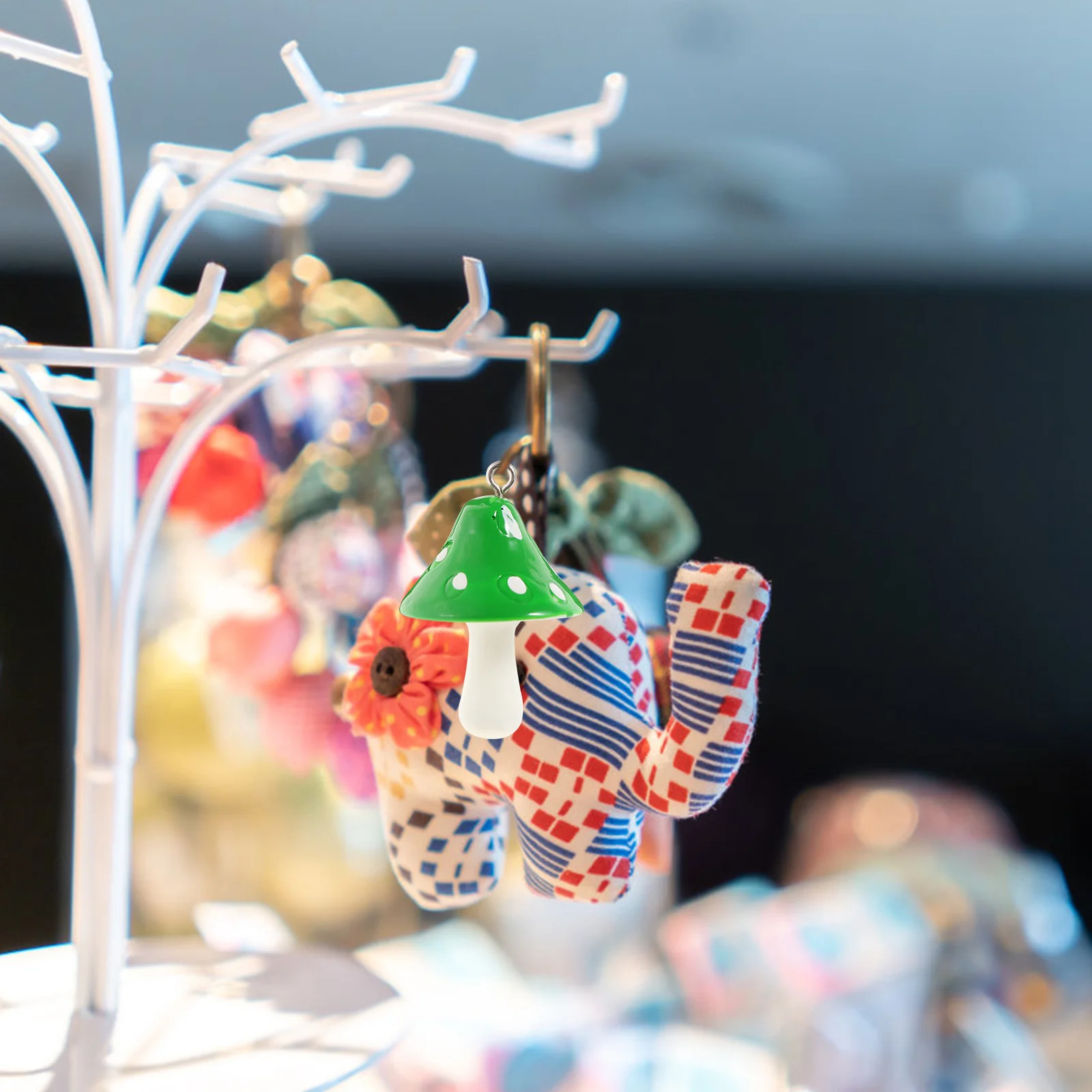 

20 Pcs Mushroom Decoration Accessories DIY Supplies Handmade Materials Simulation Pendant