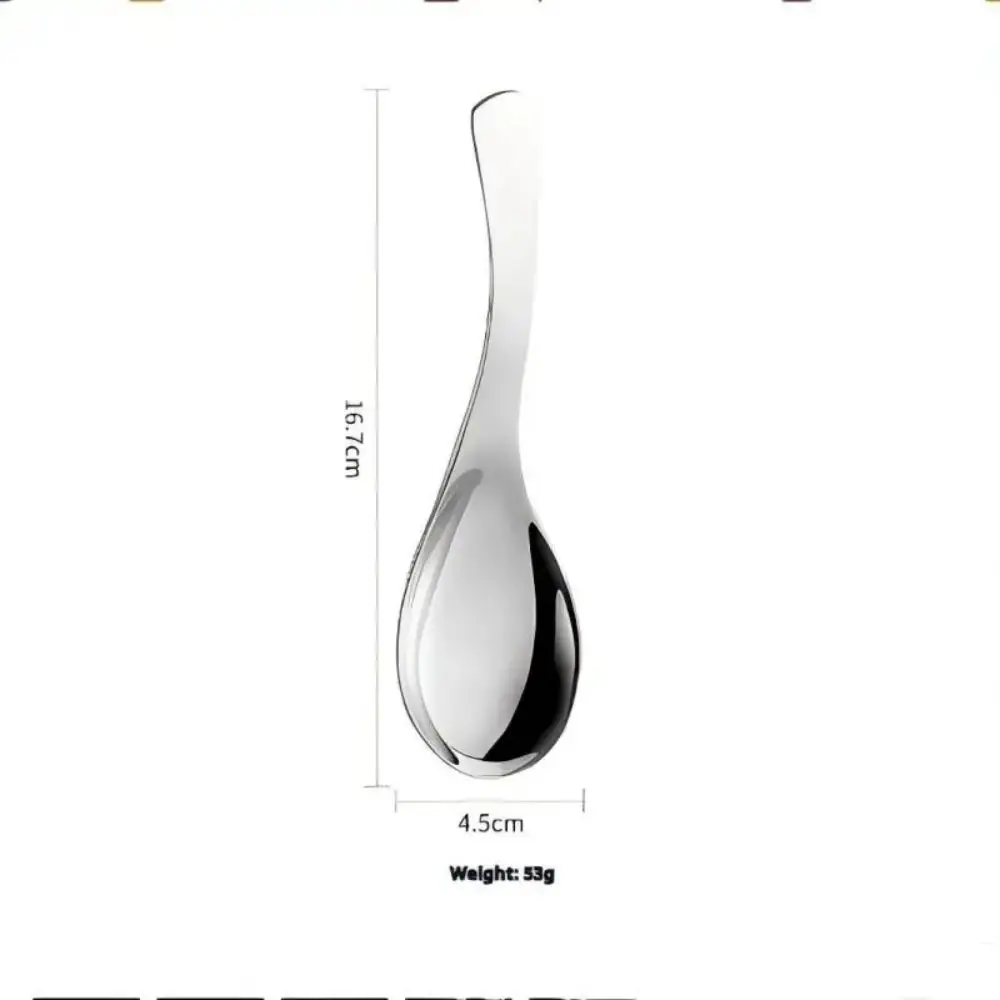 5pcs Stainless Steel Spoon, Household Creative Small Soup Spoon, Dinner Spoon, Restaurant Spoon Set