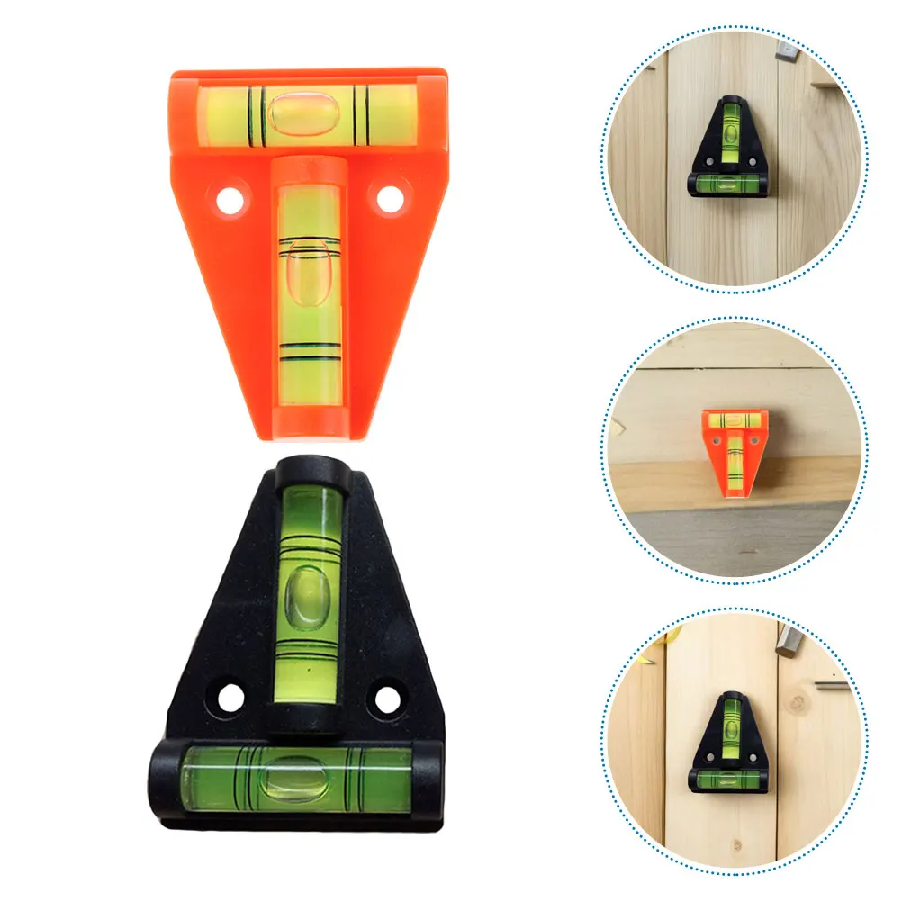 

6pcs Mini Level for RVs Compact Bubble Leveler Trailer Camper Ground Portable Spirit Gauge High Accuracy Durable Plastic