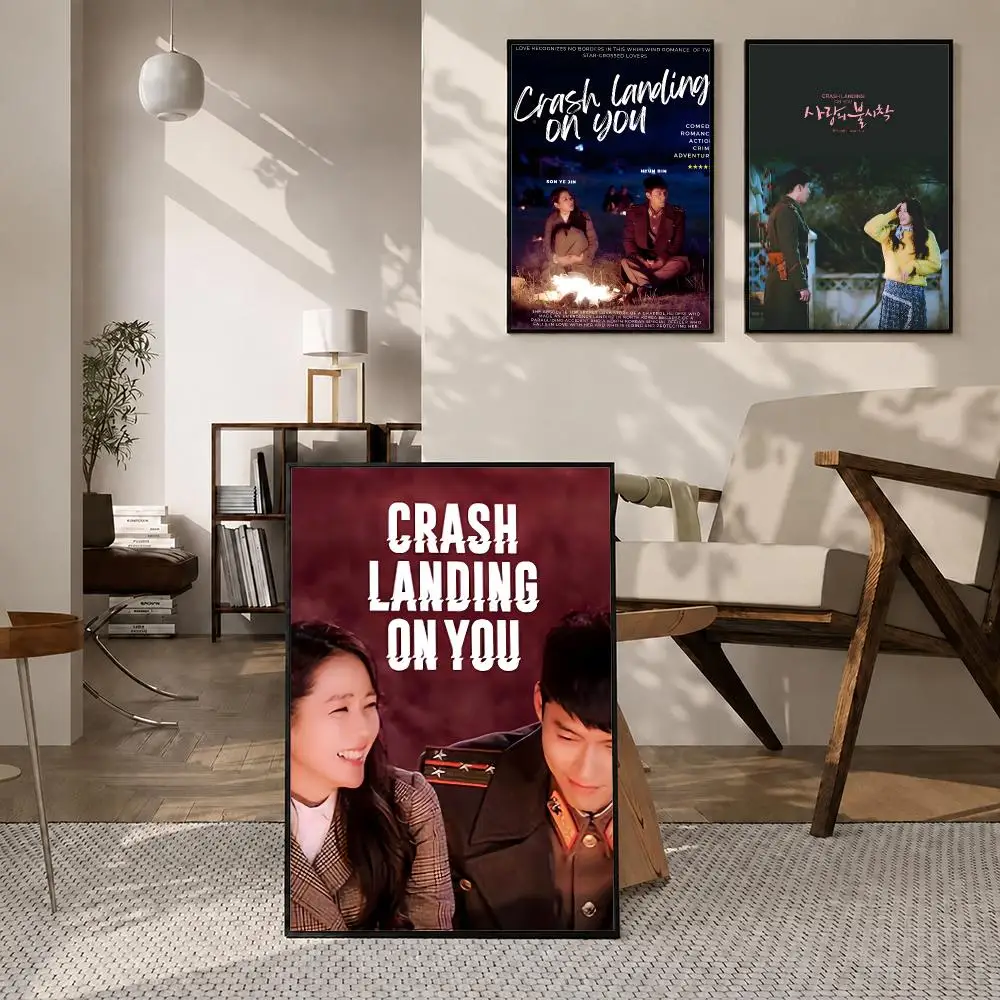 TV Series Crash Landing on You Poster Poster Room Wall Art Decor Waterproof Stickers For Home Bar Bedroom Decoration
