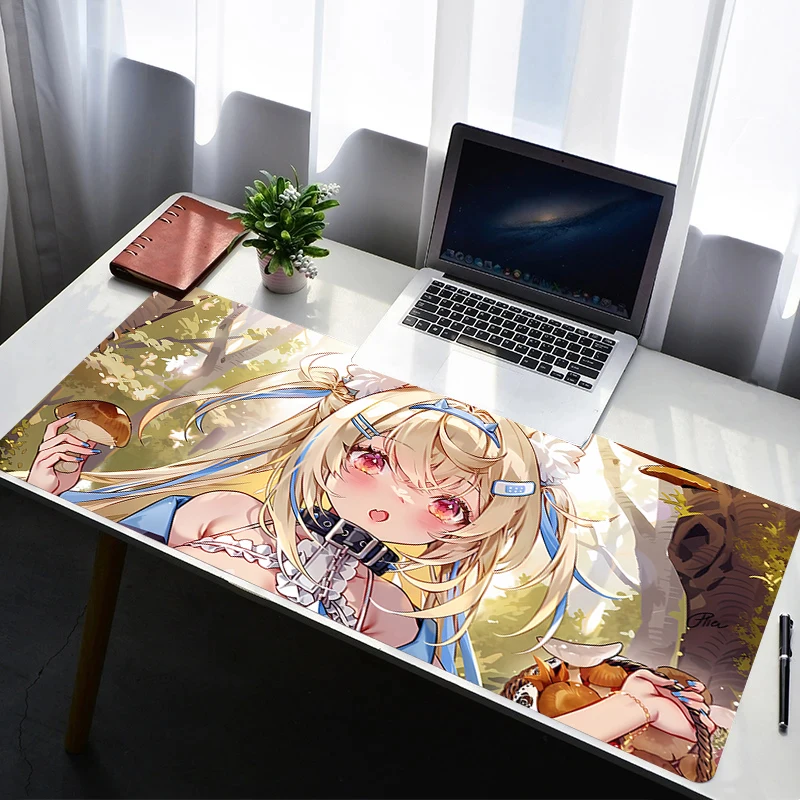 

Portable Mouse Pad Office PC Gaming Hololive Mococo Fuwawa Abyssgard Non-slip Desk Mat Computer Keyboard Pad Desk Mats Mousepad