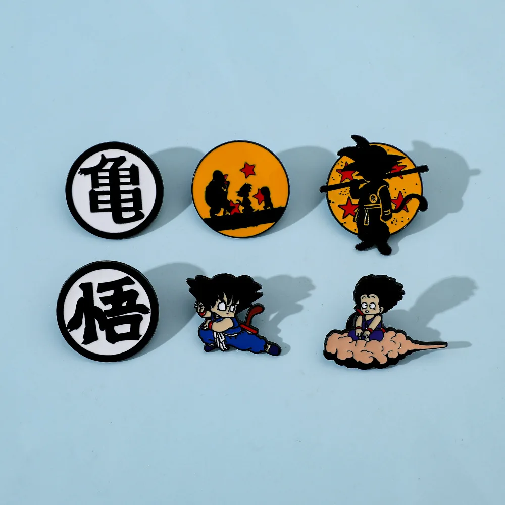

Dragon ball Anime series Lapel Pins for Backpacks Cute Things Brooches Badges on Backpack Brooch for Clothes Jewelry