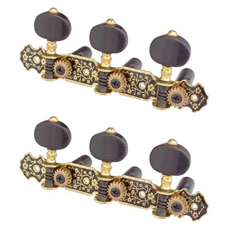 

ABHS-2X Guitar Machine Heads Classic Guitar String Tuning Pegs Key Gold 3R Tuners Keys Part Parts Accessories