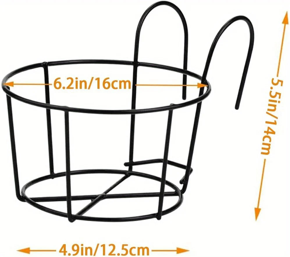 1–4 Stück stilvolle runde Hängepflanzgefäße aus Metall – perfekt für Balkon, Garten und Innendekoration! – Detail 2