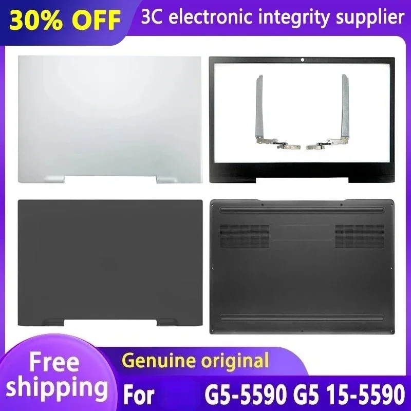 

Origianl For Gaming G5 5590 15-5590 Laptop LCD Back Cover Front Bezel Hinges Bottom Case 015RYC 0TJ5K7 0FTF0C FTF0C G5 5590