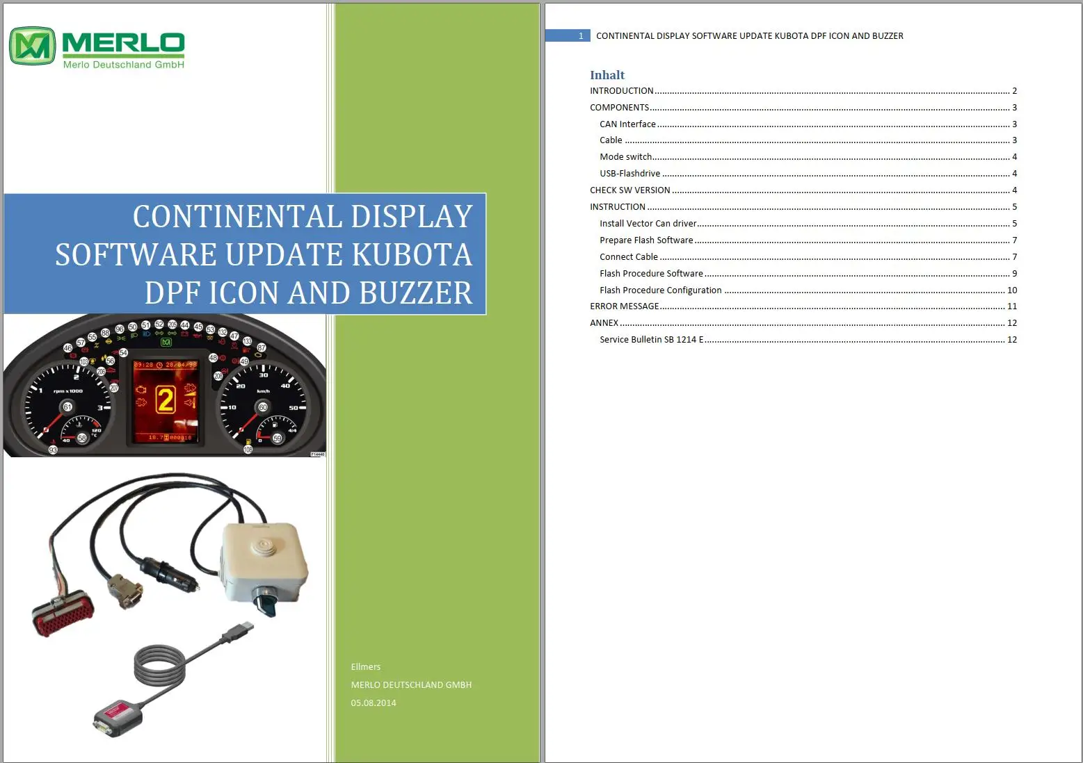 AutoDVD2 Merlo Telescopic Handler Diagnostic Software, Data Sets DE