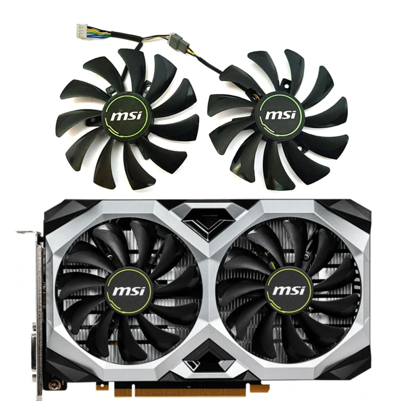 MSI GeForce GTX 1660 VENTUS GPU 냉각 팬, HA9010H12F-Z GTX 1660 1660TI, RTX 2060 VENTUS 비디오 카드용, 정품 85mm, 신제품