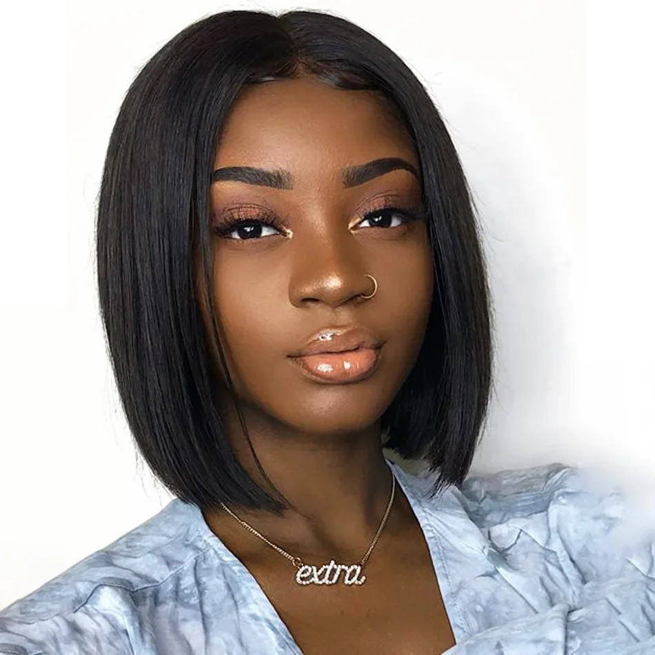 

Bob Wigs Human Hair Lace Frontal Wig Straight Human Hair Wigs 4x4 13x4 Closure Human Hair Wig Preplucked Baby Hair For Women