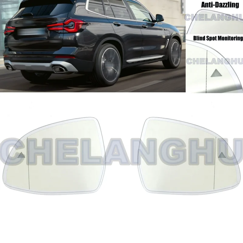 

For BMW X3 G08/G01 F25 X4 G02 X5 G05 X6 G06 X7 G07 2018 2019 2020 2021 2022 2023 2pcs L+R Rear Auto Dimming Mirror Glass