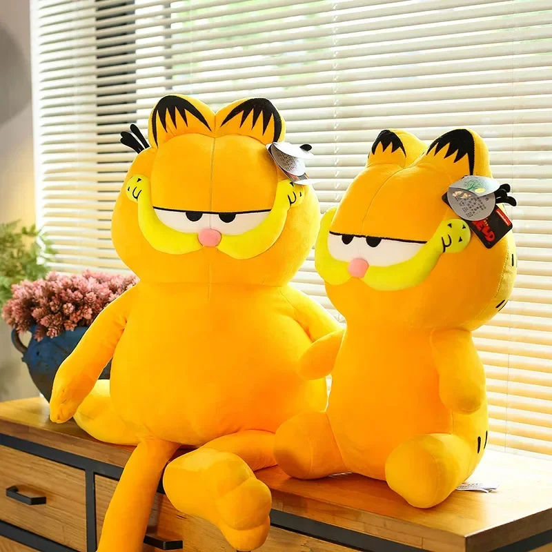 Plush Toys Kawaii Garfield Anime Cartoon Pendant Cute Doll Cat Stuffed Cartoon Figure Doll Pillow Birthday Gift Christmas Kids