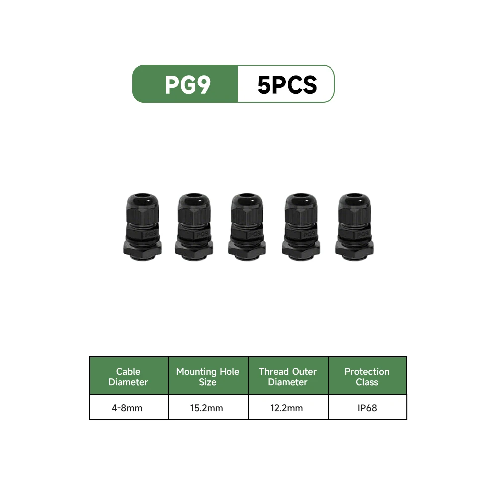 PG9-Black-5Pcs
