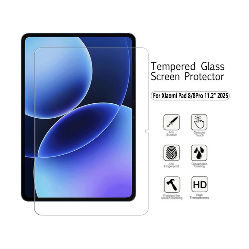 

2Pcs Tablet film For Xiaomi Pad 8 11.2 inch 2025 HD Tempered Glass Film for MiPad 8Pro 11.2" 9H Anti Scratch Screen Protector