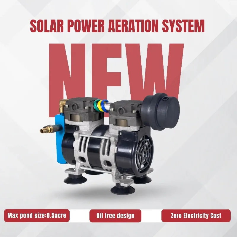 Solar Powered Pond Aerator 35 LPM Portable DC Pump for 0.5 Acres up to 6m Depth Fish Ponds