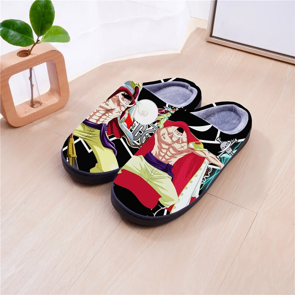 ONE PIECE Winter Warm Slippers Anime  Marshall·D·Teach Cosplay Cute Cartoon Shoes For Men Women Boy Girl Slippers Halloween Gift