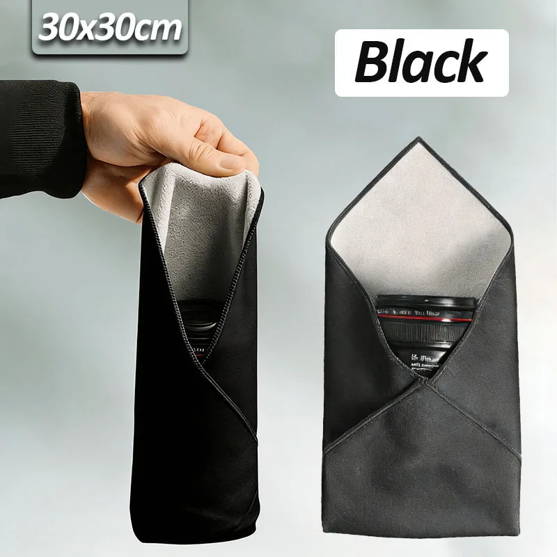 Selbstklebende magische Kameraobjektivtasche, tragbare Schutztasche für elektronische Geräte, Klebeband-Werkzeug, Kosmetiktasche, Reise-Organizer