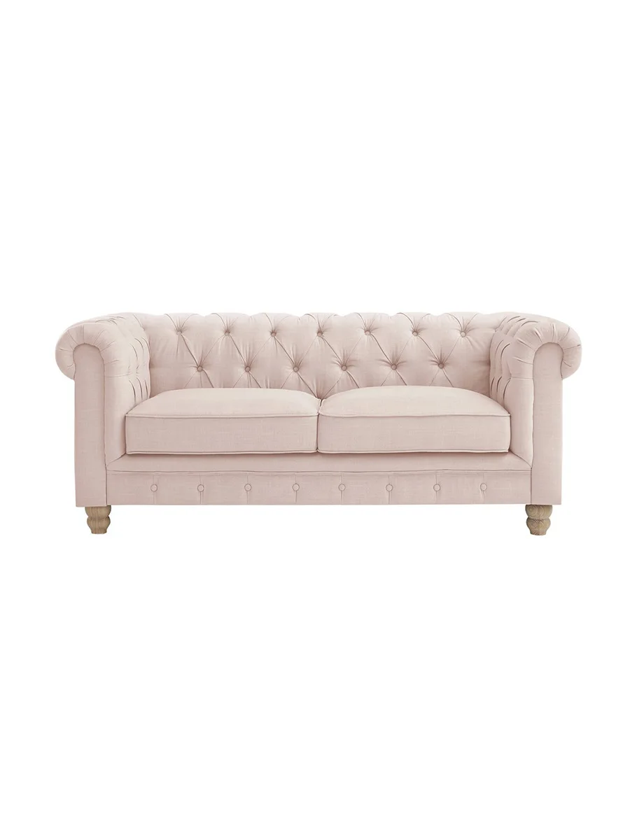 Semplice divano in tessuto country americano francese retrò