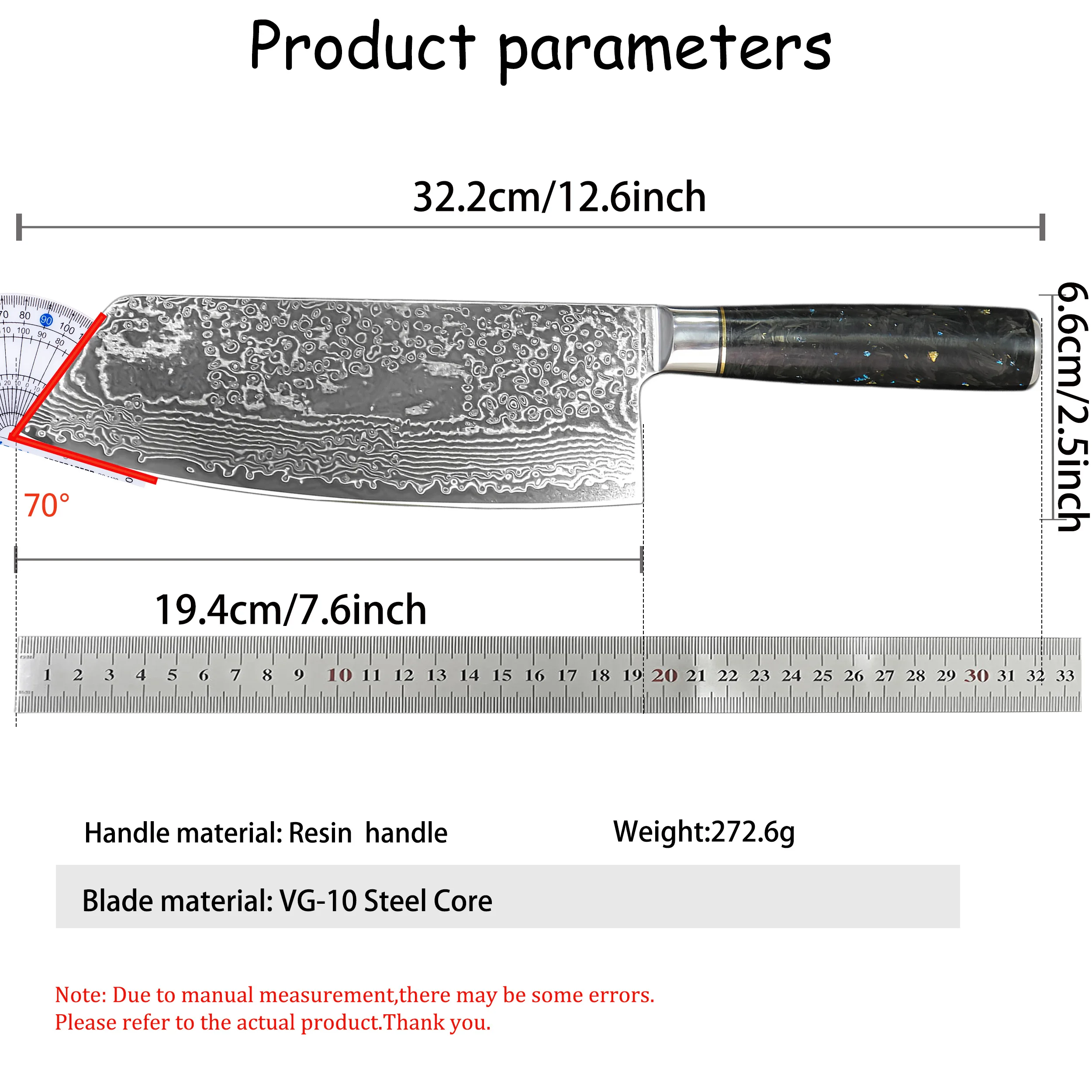 67‑Layer Damascus Chef Knife Meat Slicing Knife Veggie Cutting Knife Fruit Knife kitchen tools Household Kitchen accessor